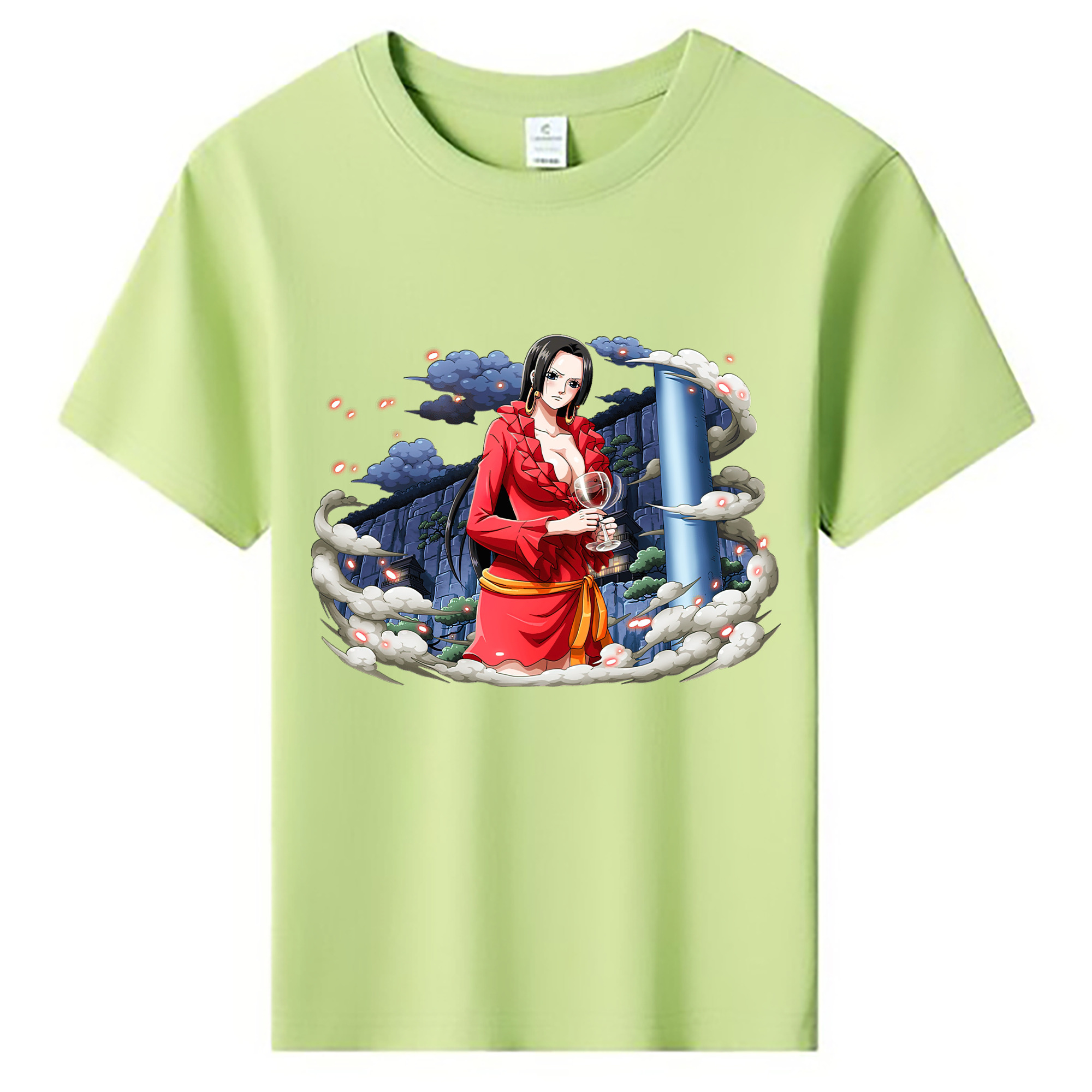 ワンピース ボア・ハンコック ONE PIECE Boa·Hancock 綿100％キッズTシャツ（フロントプリント）